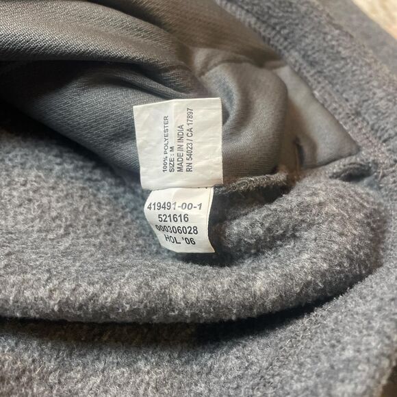 old navy vintage y2k red and gray logo winter quarter zip size medium - Picture 4 of 7